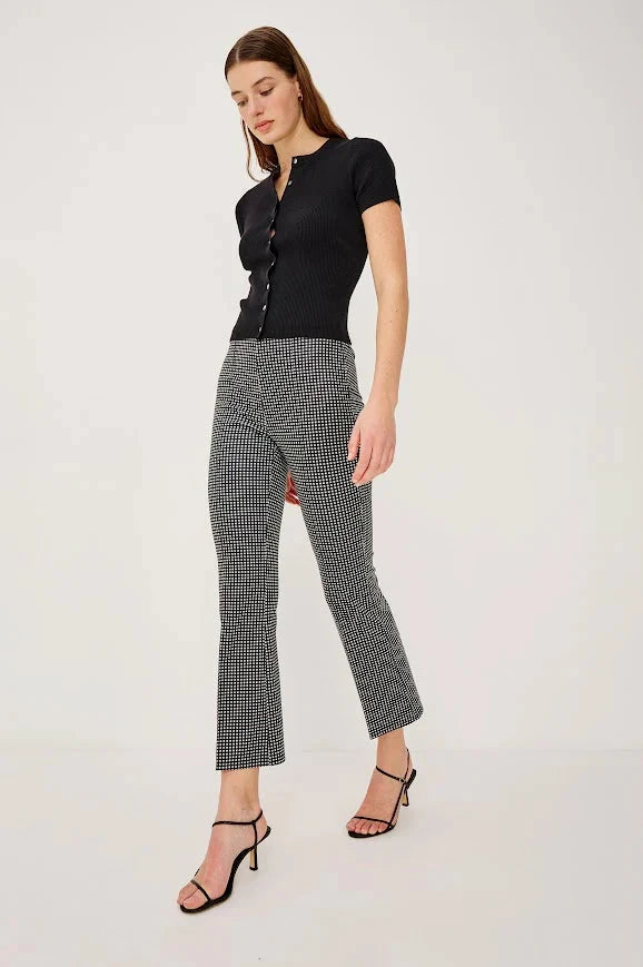 Auray Black Gingham Pants - Trousers Rails 