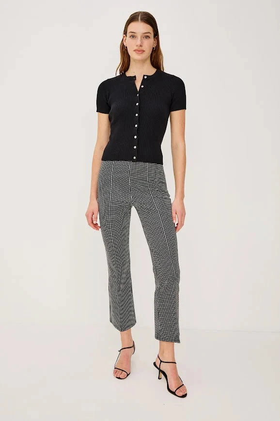 Auray Black Gingham Pants - Trousers Rails 