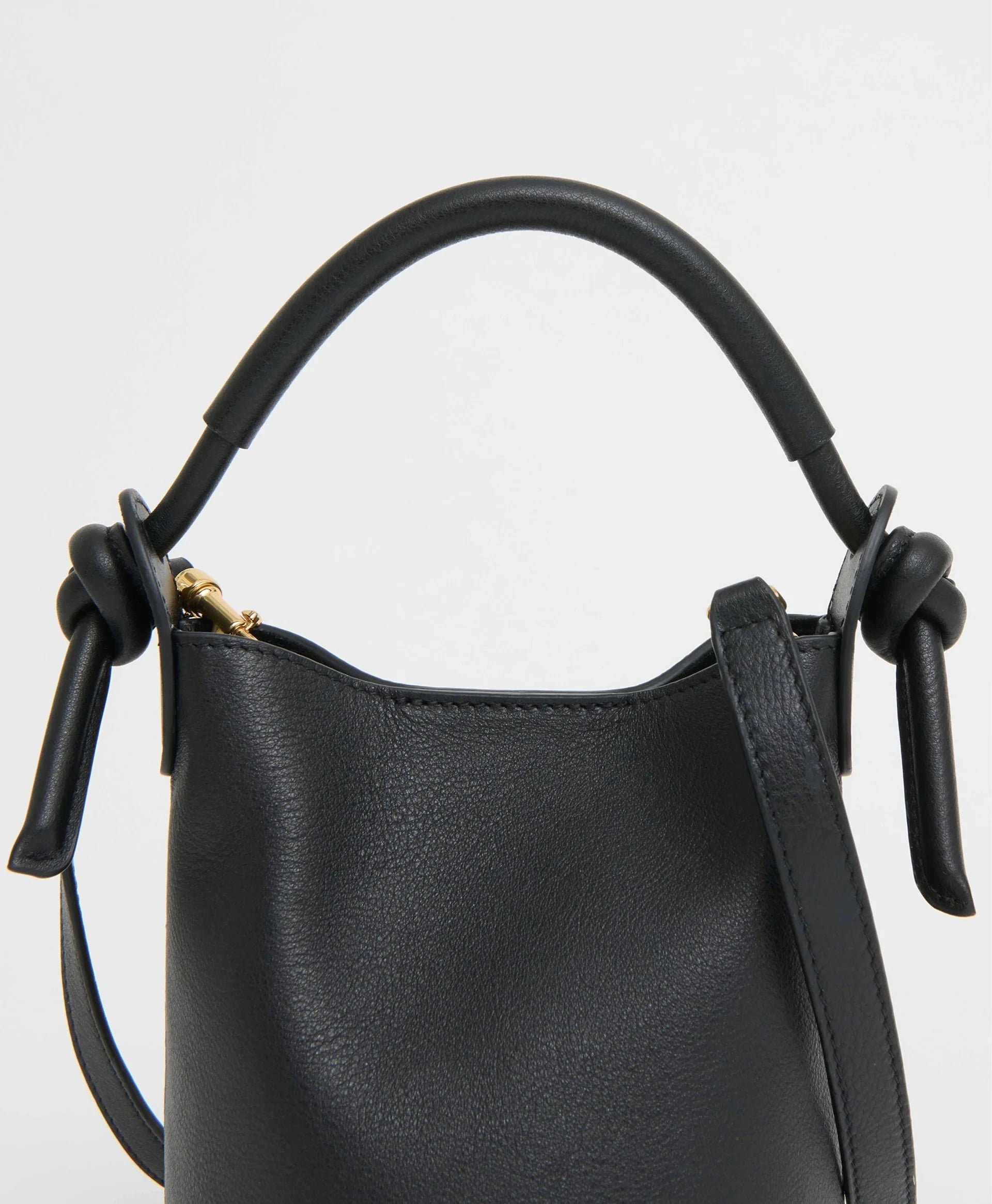 Mini Fortuna Bucket Bag Black Hobo & Shoulder Mansur Gavriel 
