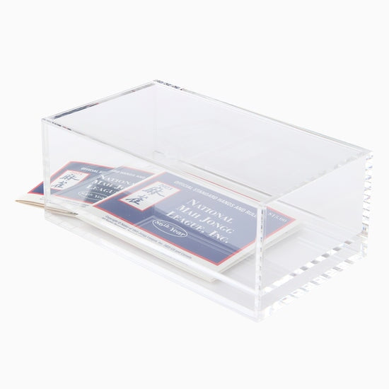 Mahjong Acrylic Box Clear Home Decor - Games Oh My Mahjong 