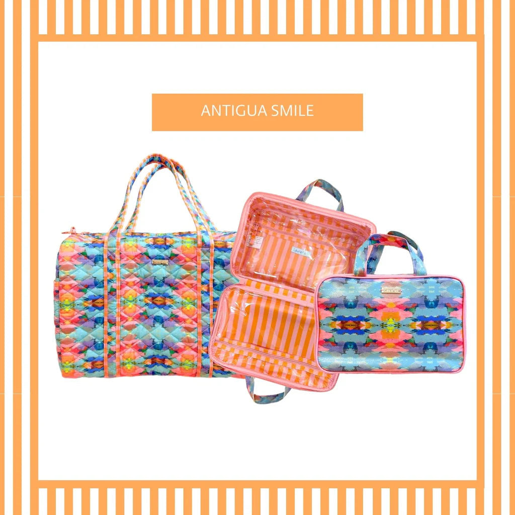 Antigua Smile Travel Case Small Leather Goods - Pouches Laura Park Designs 