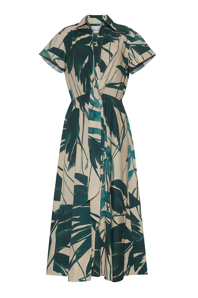 Asbury Midi Dress Palm Oasis Turtledove Dresses - Midi Cara Cara 