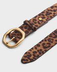 Audrey Calf Hair Belt Leopard