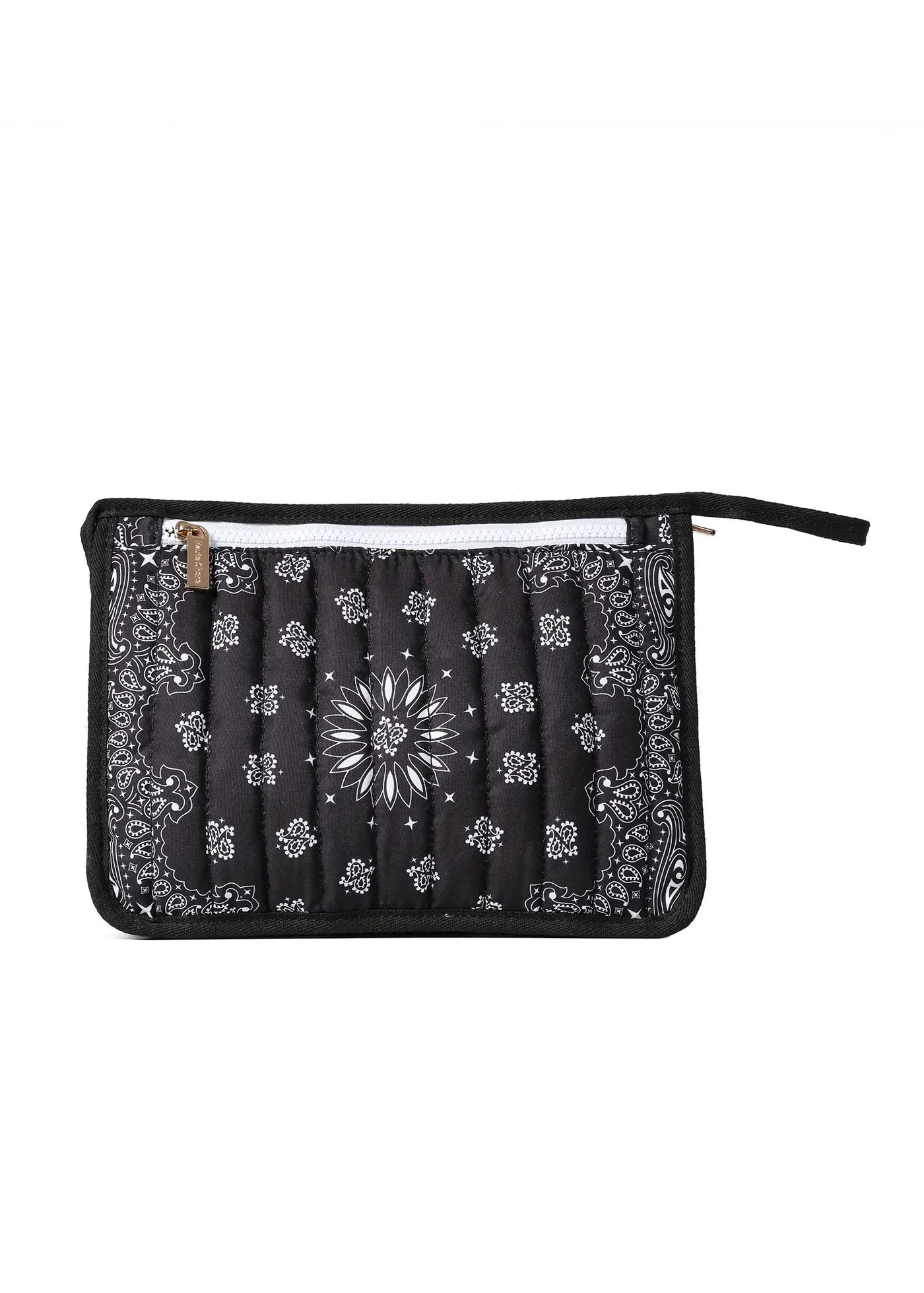 Beau Bandana Pouch Black Cosmetic Haute Shore 