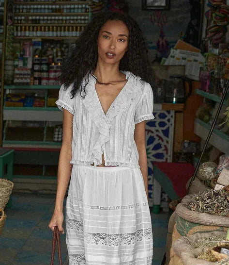 Bernadette Top Salt Tops - Blouses Doen 