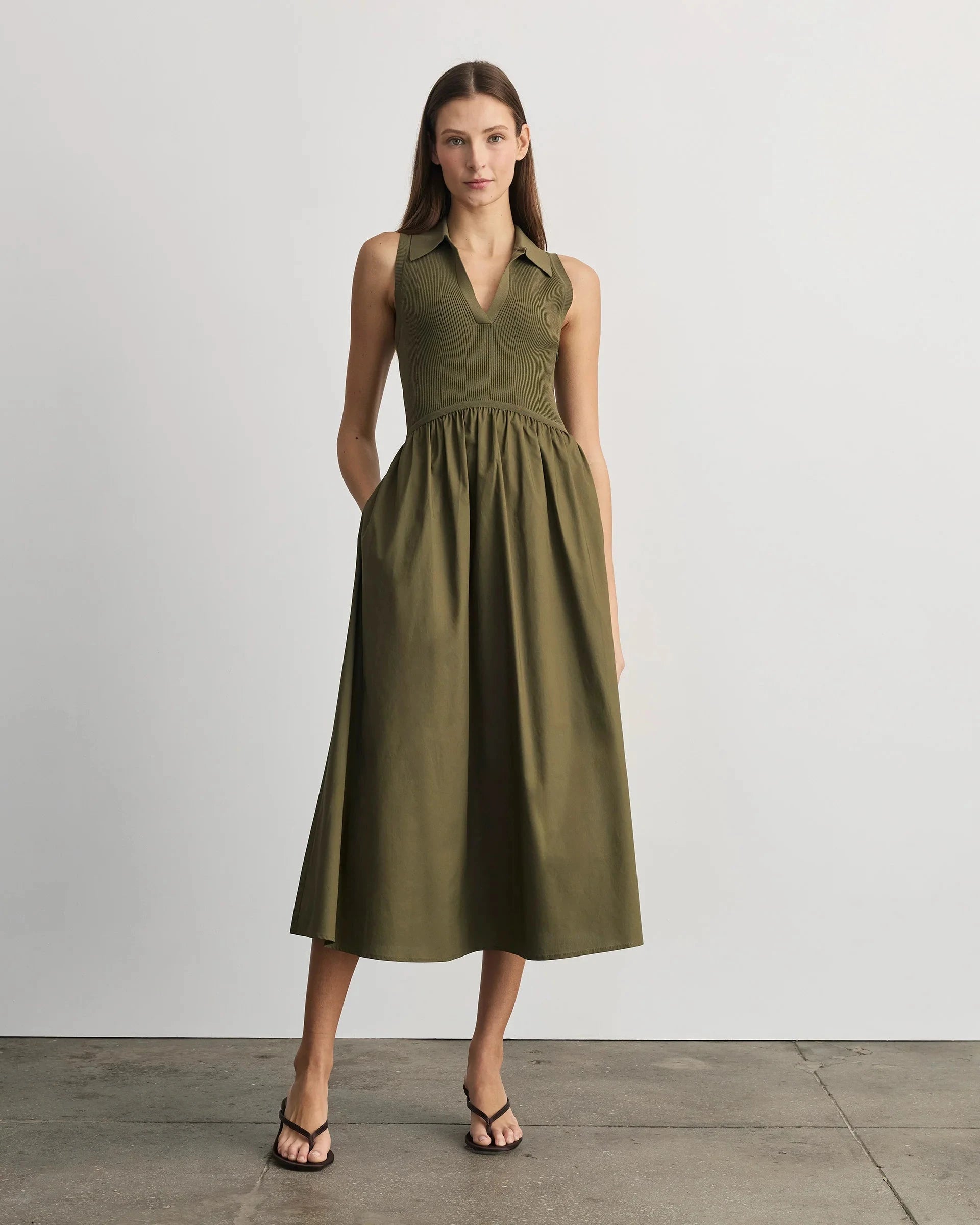 Bess Dress Fern Dresses - Midi Tanya Taylor 