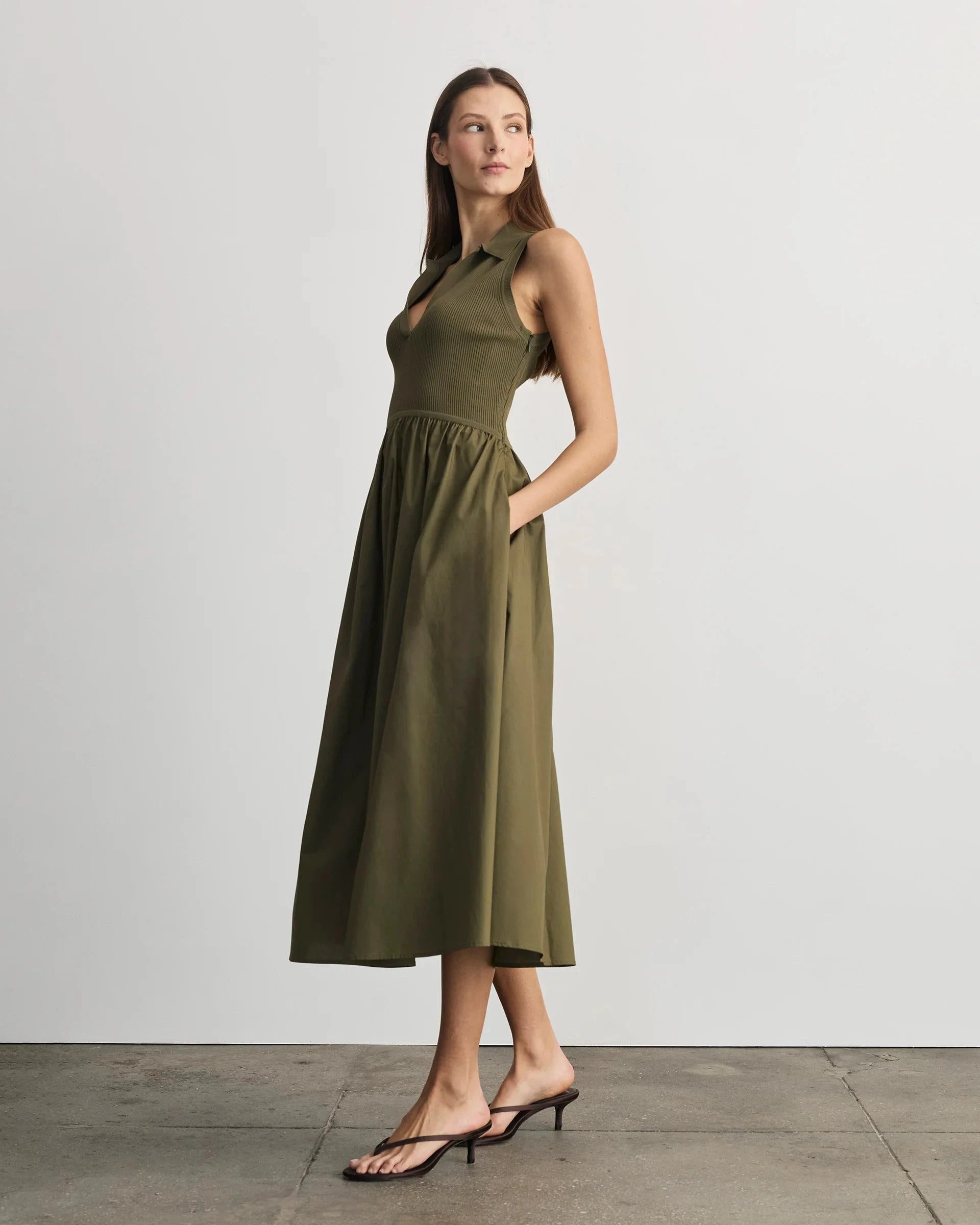 Bess Dress Fern Dresses - Midi Tanya Taylor 