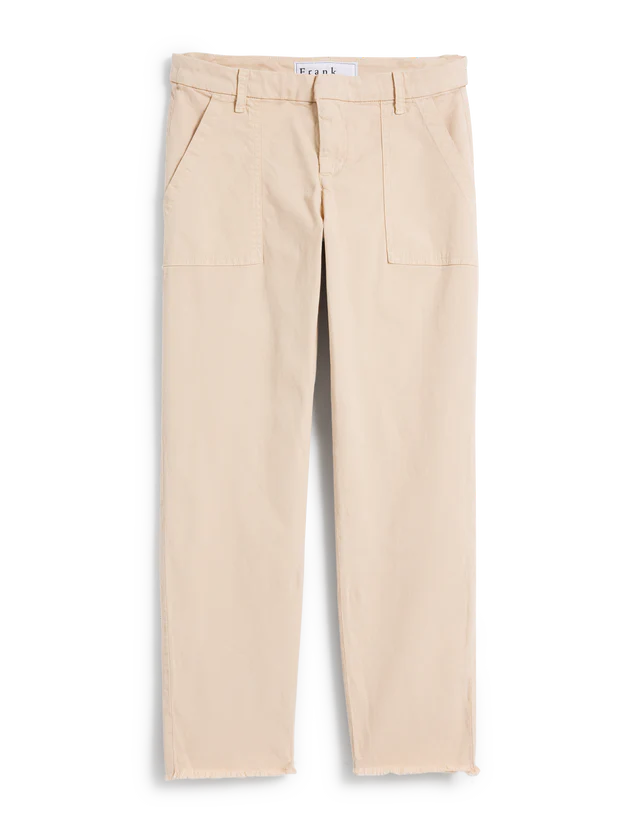 Blackrock Italian Utility Pant Buttercream Pants - Trousers Frank & Eileen 