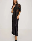 Bretton Shirt Black Tops - Button Down Rails 