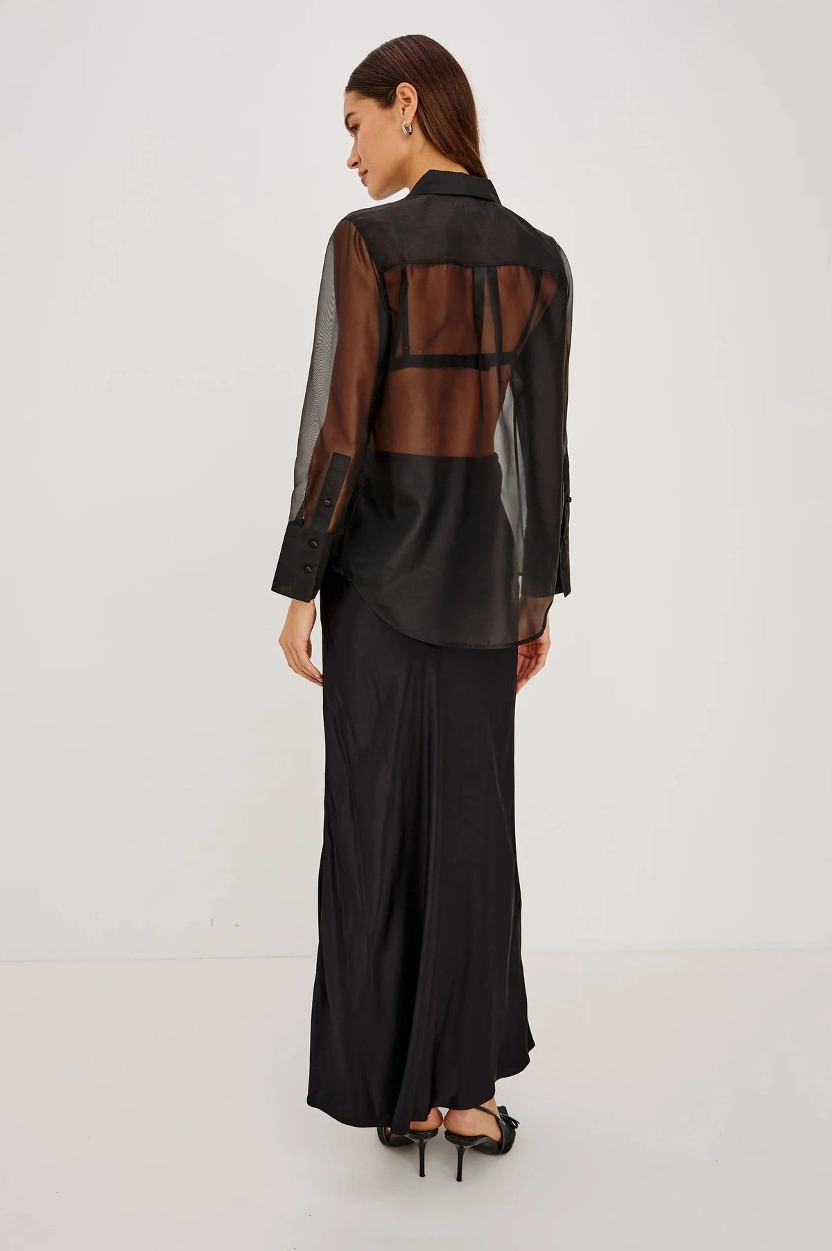 Bretton Shirt Black Tops - Button Down Rails 