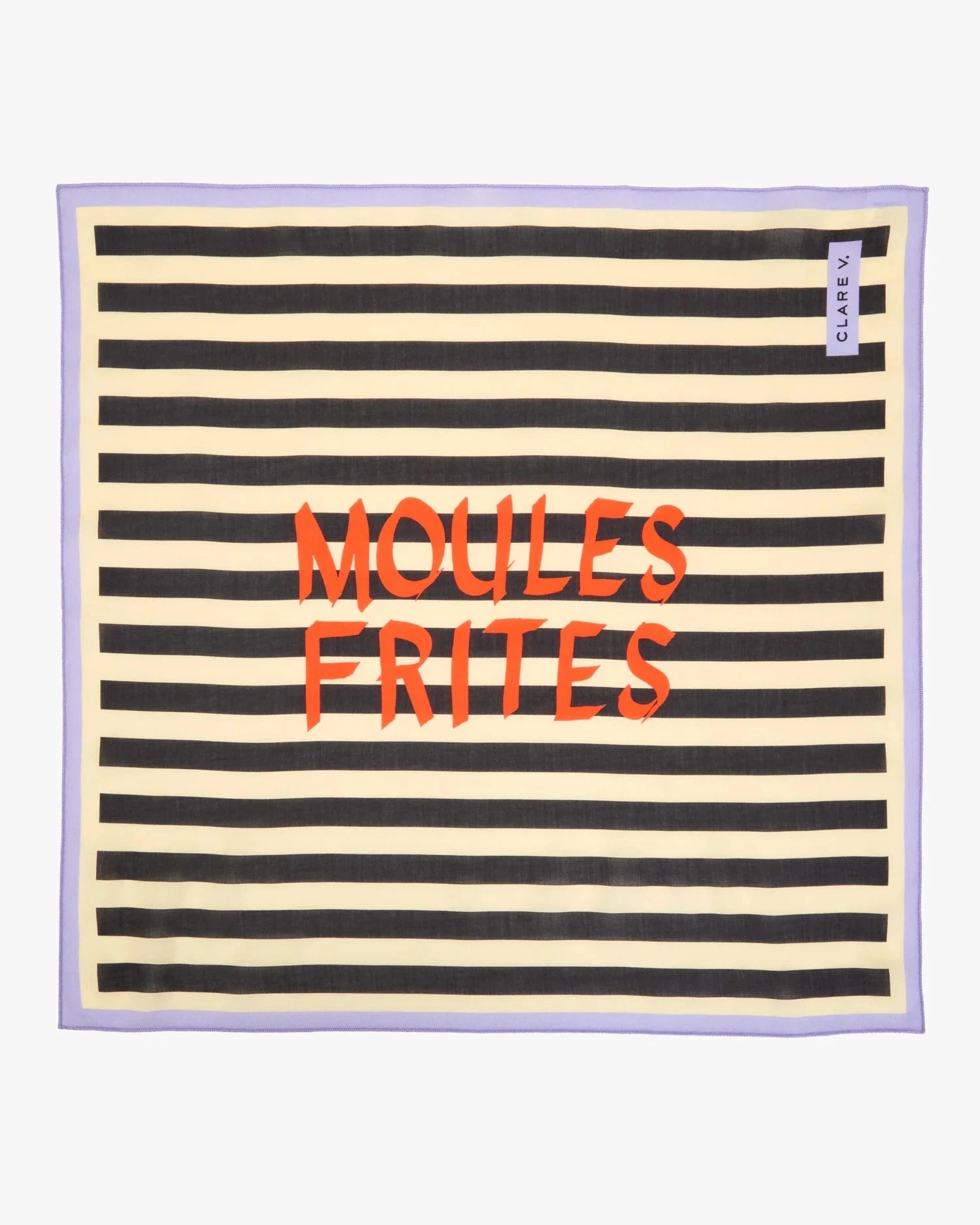 Bandana Moules Frites Sand/Black Scarves Clare V. 