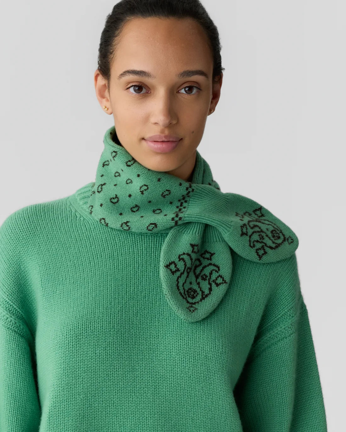 Bandana Bowtie Scarf Highland/Burnt Cocoa