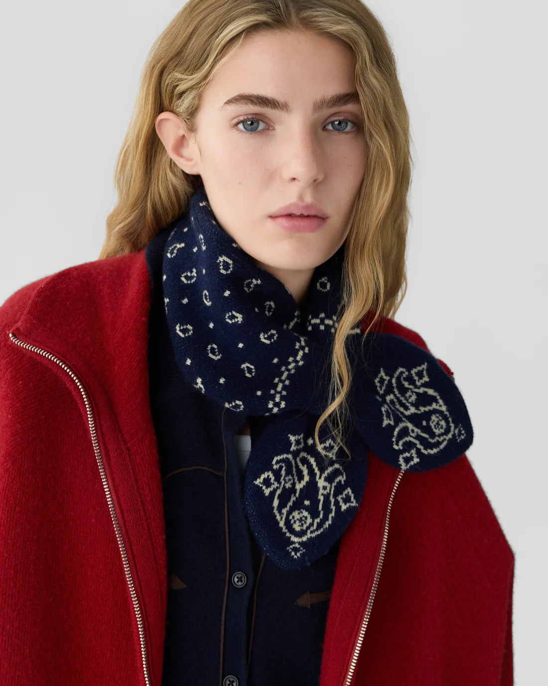 Bandana Bowtie Scarf Midnight/Butter