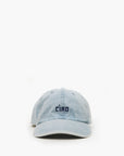 Baseball Hat Light Denim W/ Navy Embroided Ciao