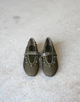 Carinna Flat Kaki Green Sandals - Flat Sandals Bibi Lou 