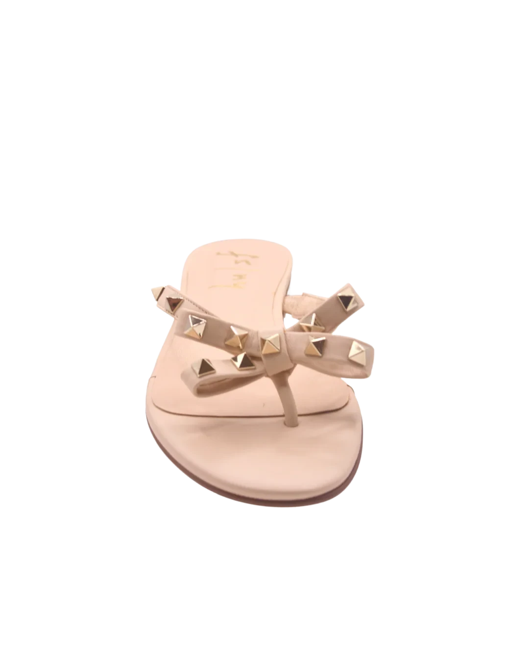 Bina Beige Leather Sandals - Flip Flops French Sole 