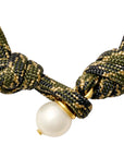 The Paracord Pearl Bracelet Blackened Sage Bracelets Catherine Canino 