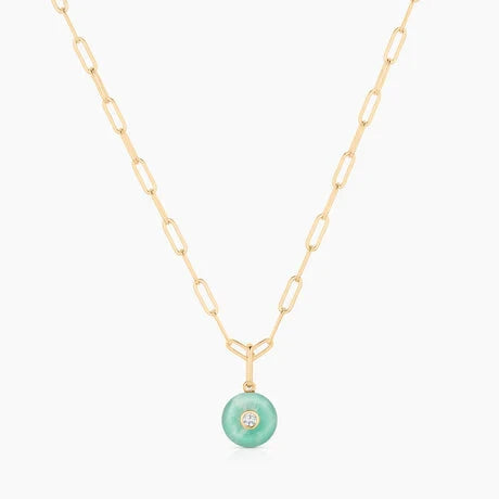 Bon Bon Chrysoprase Charm Necklaces Thatch 