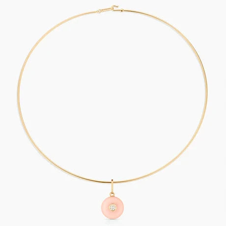 Bon Bon Pink Jade Charm Necklaces Thatch 