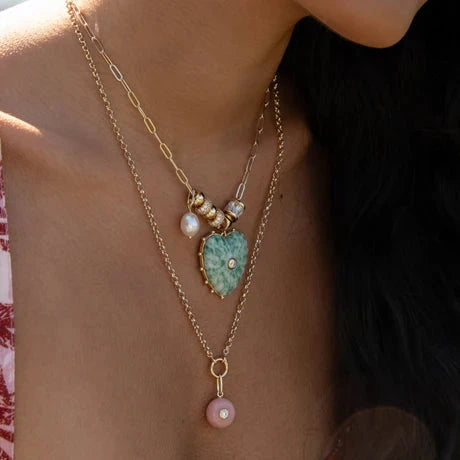 Bon Bon Pink Jade Charm Necklaces Thatch 