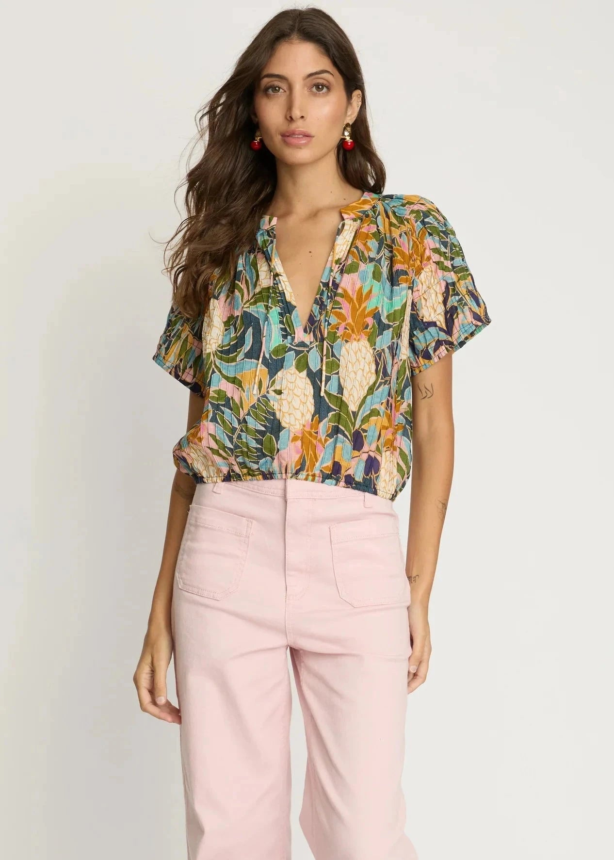 Zola Top Baroque Pineapple Tops - Blouses Caballero 