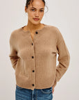 Carre Cardigan Heather Camel