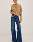 Carre Cardigan Heather Camel