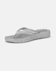 Cheerful Platform Flip Flop Silver Sandals - Flip Flops Ilse Jacobsen 