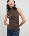 Christen Heather Brown Tops - Tanks Rails 