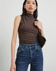 Christen Heather Brown Tops - Tanks Rails 