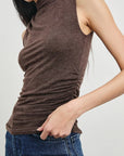 Christen Heather Brown Tops - Tanks Rails 