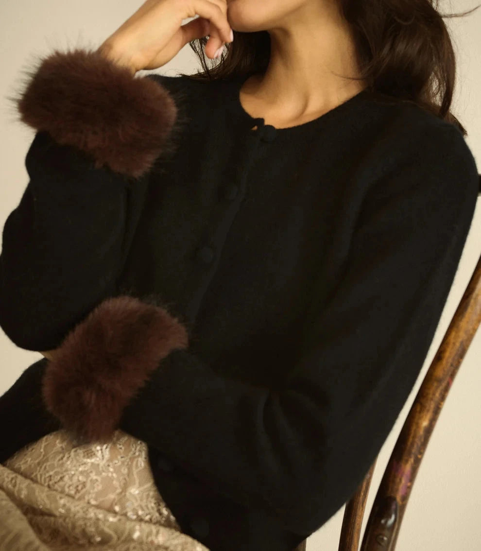 Clara Cashmere Cardigan Black Sweater - Cardigans Doen 