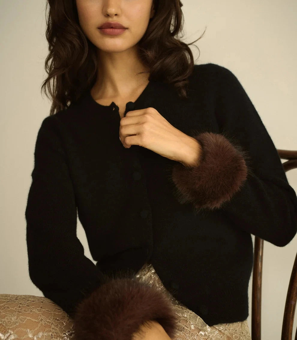 Clara Cashmere Cardigan Black Sweater - Cardigans Doen 