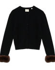Clara Cashmere Cardigan Black Sweater - Cardigans Doen 