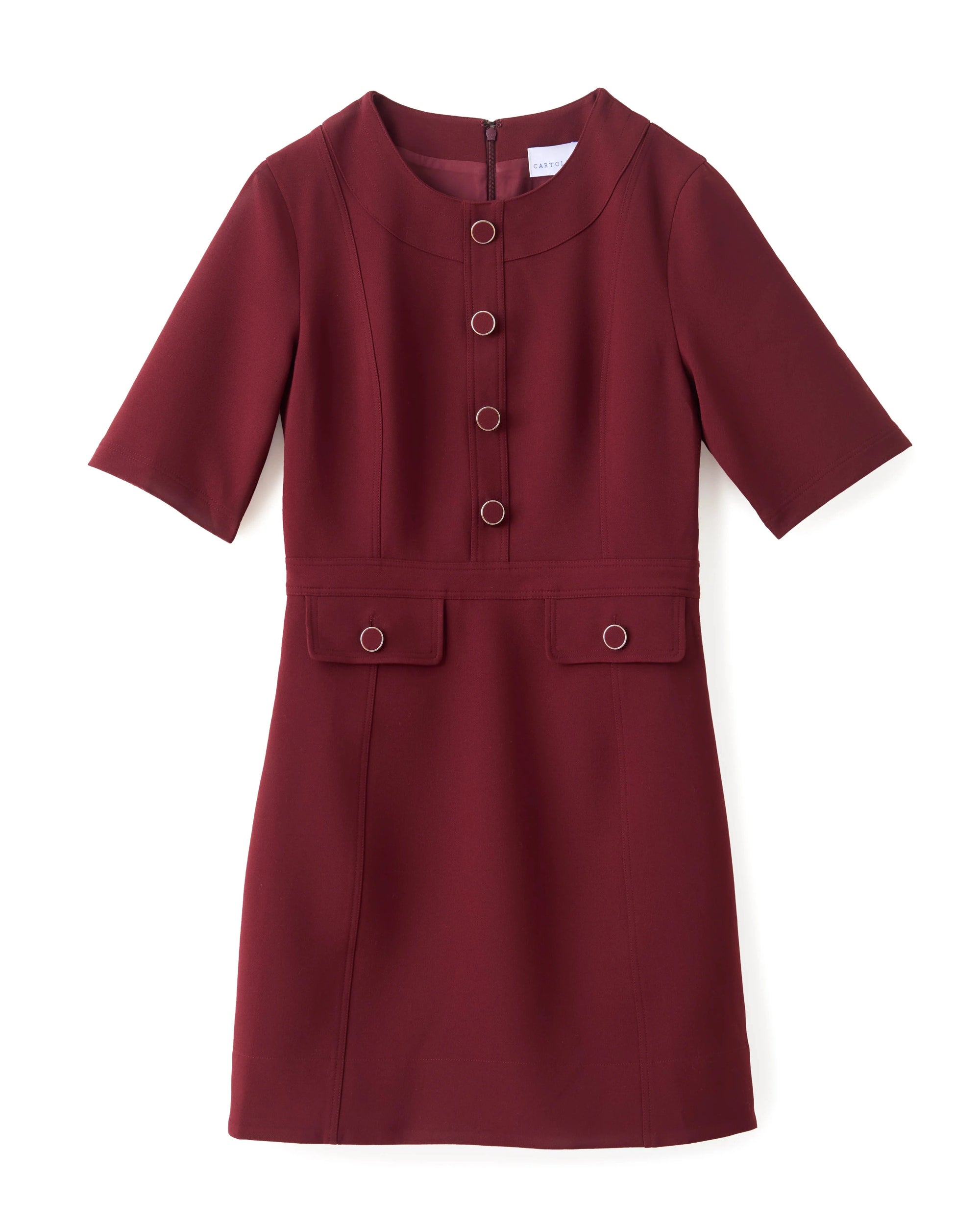 Salem Dress Wine Dresses - Short Cartolina 