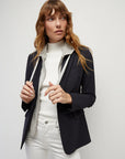 Cashmere Hoodie Dickey Grey Tops - Blouses Veronica Beard 
