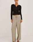 Cyrah Black Checkerboard Tops - Button Down Rails 