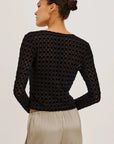 Cyrah Black Checkerboard Tops - Button Down Rails 