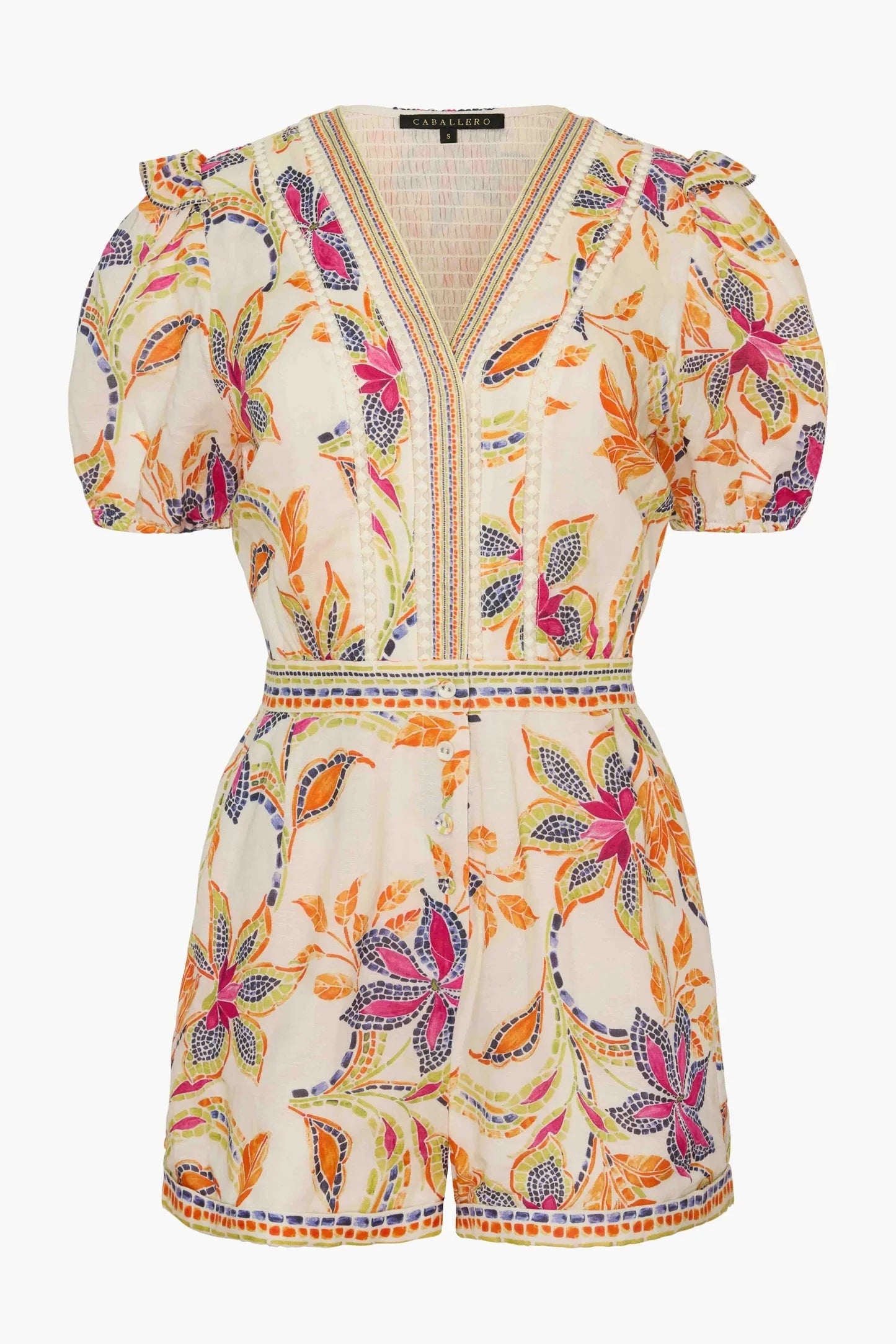 Dany Romper Stitched Flower Dresses - Jumpsuits &amp; Rompers Caballero 