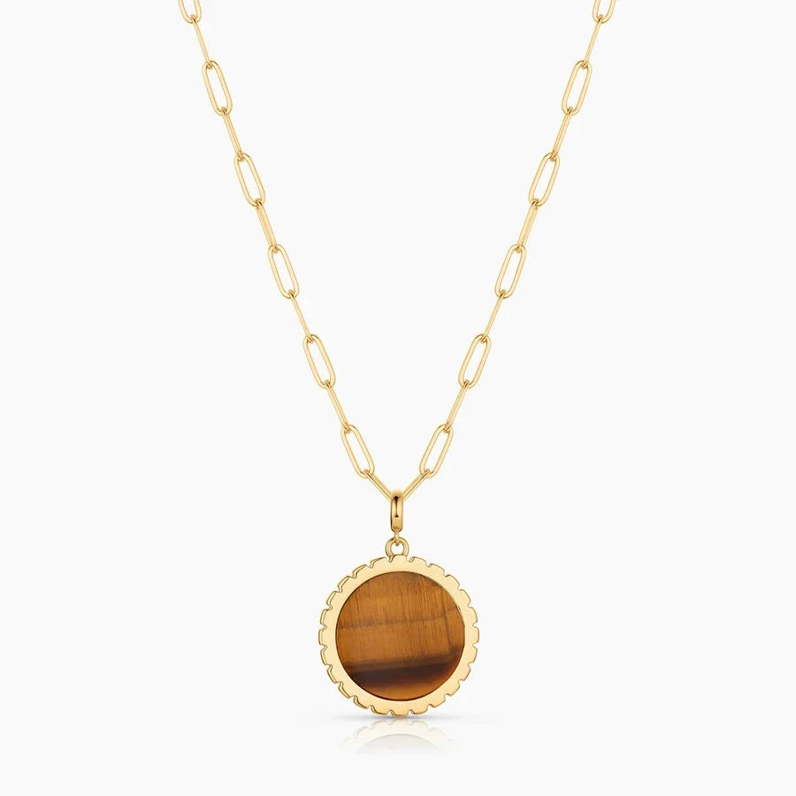 Cala Bail Charm Tiger's Eye Necklace Charm Thatch 