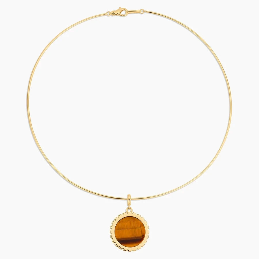Cala Bail Charm Tiger's Eye Necklace Charm Thatch 