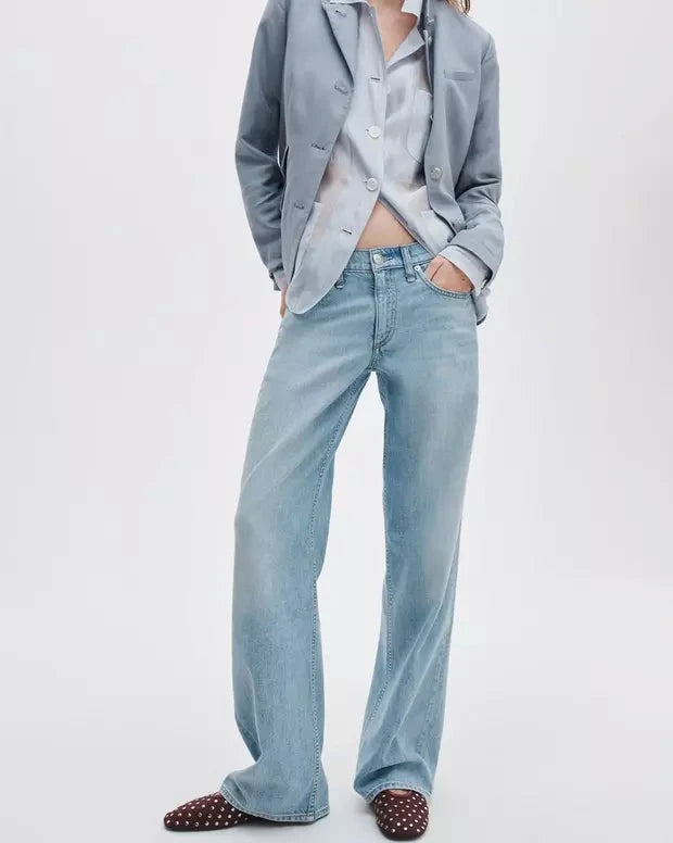 Cam Relaxed Straight Jean Moon Denim - Straight rag &amp; bone 