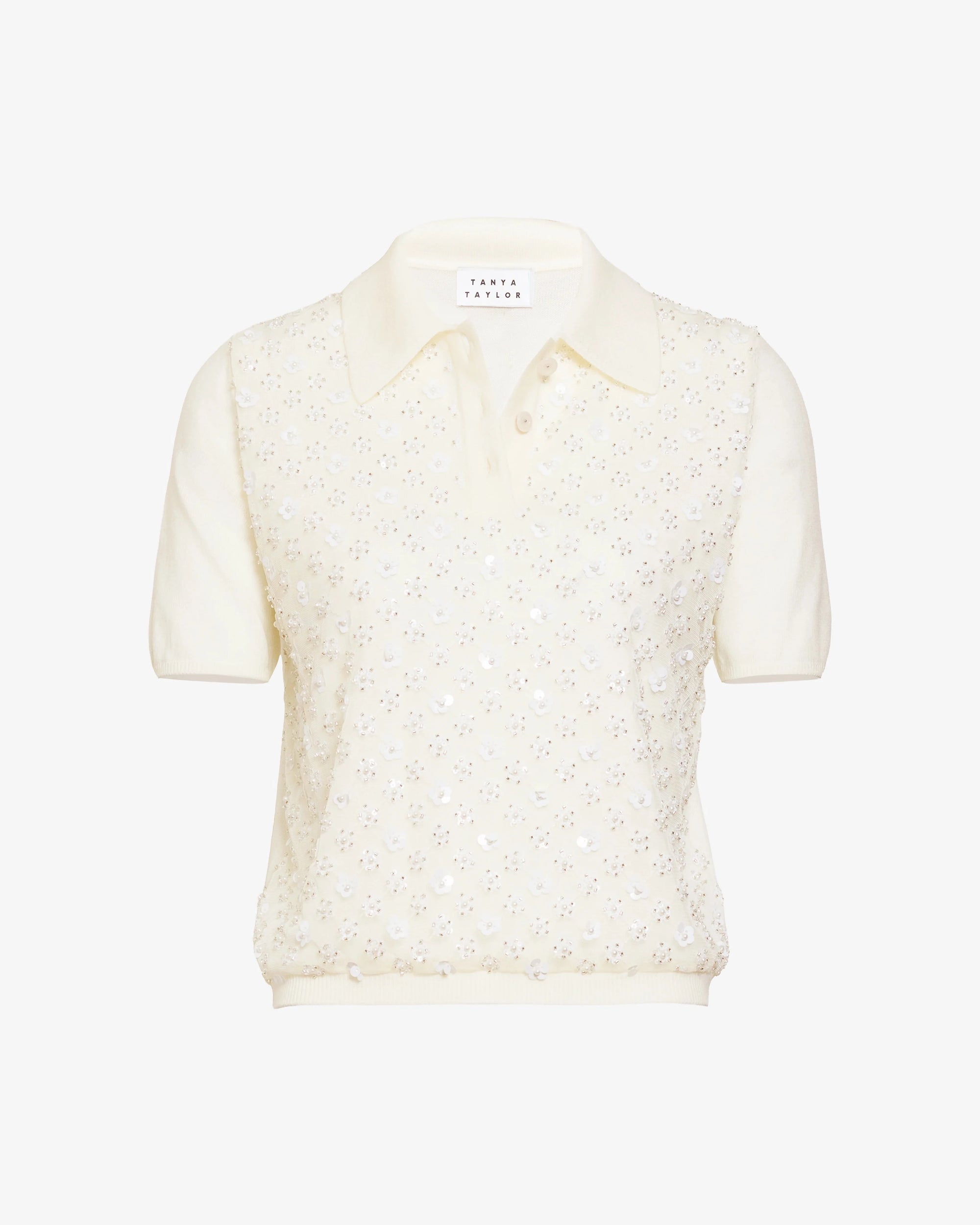 Camilla Knit Top Cream Sweater - are Tanya Taylor 