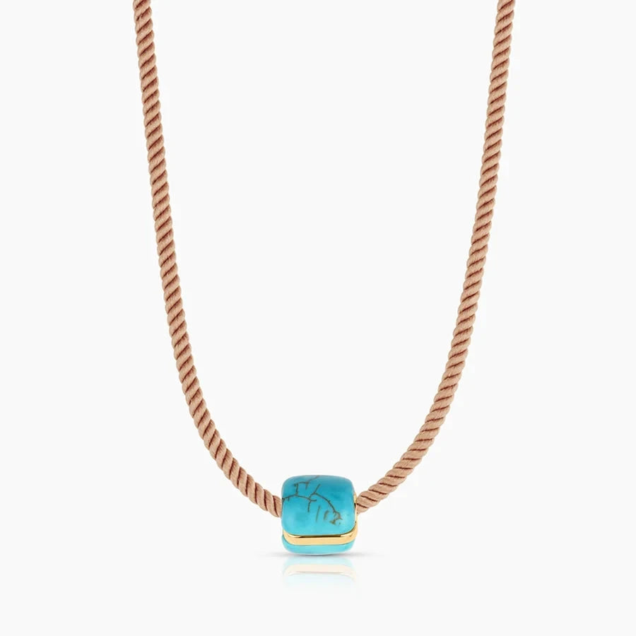 Celine Bead Charm Turquoise Necklace Charm Thatch 