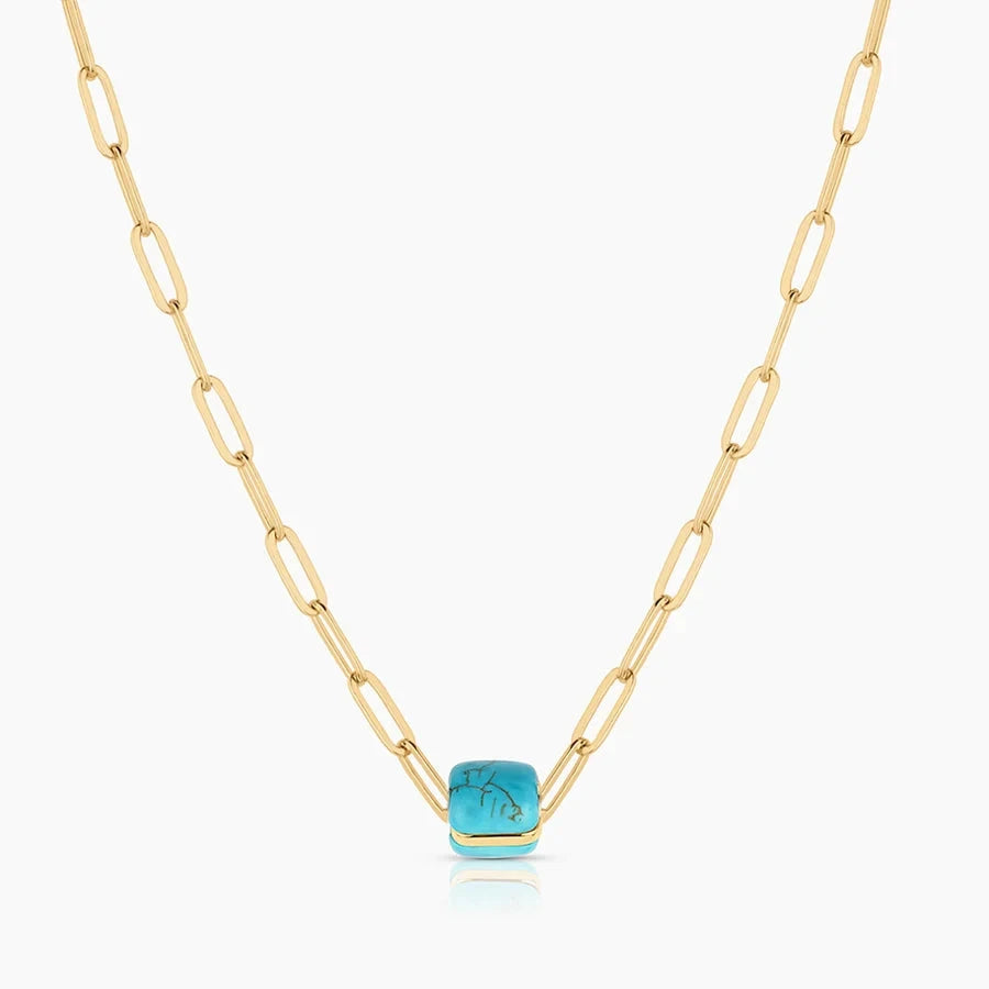 Celine Bead Charm Turquoise Necklace Charm Thatch 