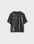 Cher Sequin Shirt Black Tops - Blouses rag & bone 