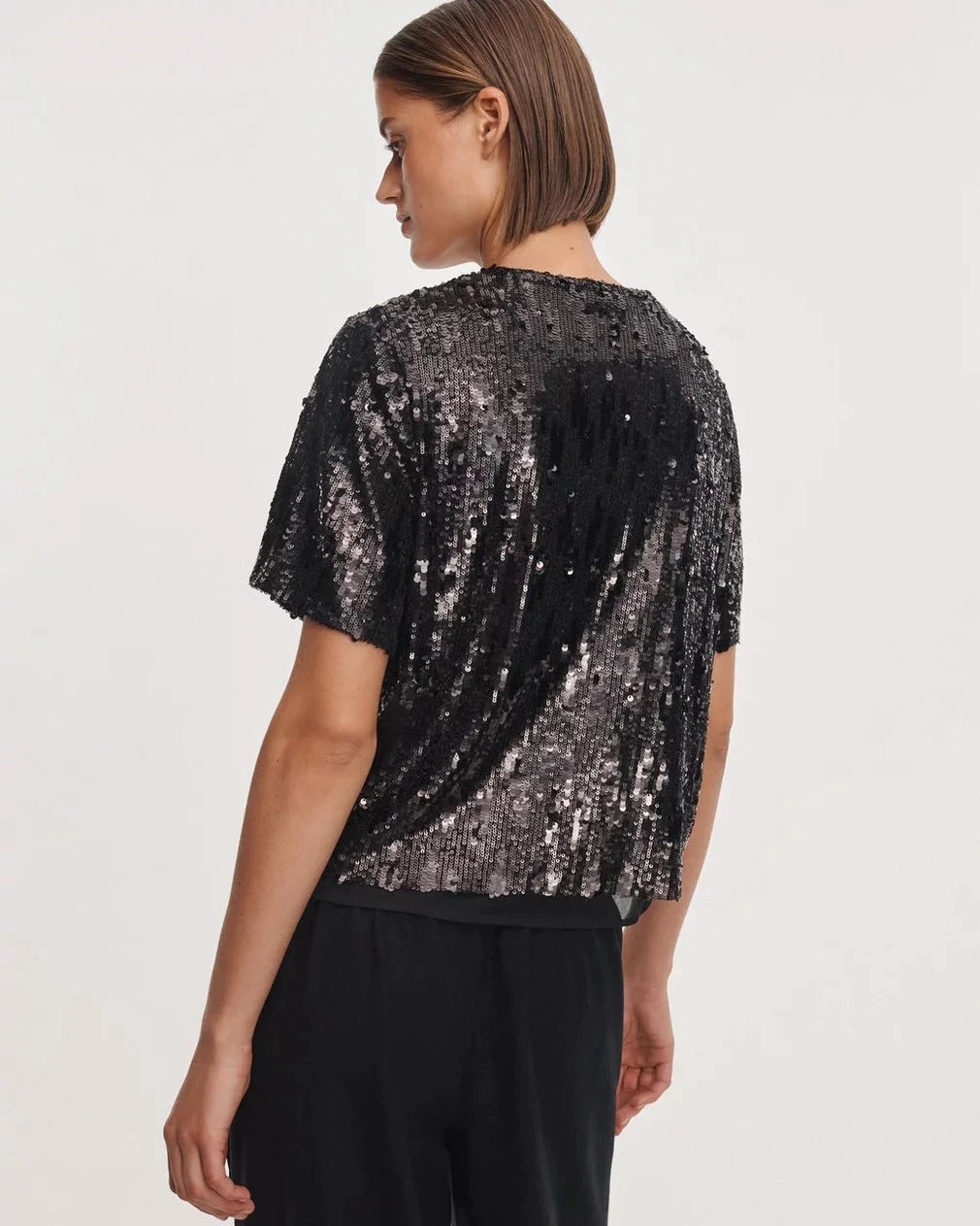 Cher Sequin Shirt Black Tops - Blouses rag &amp; bone 