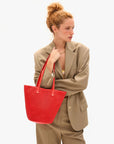 Choupette Diamond Perf Bright Poppy Hobo & Shoulder Clare V. 