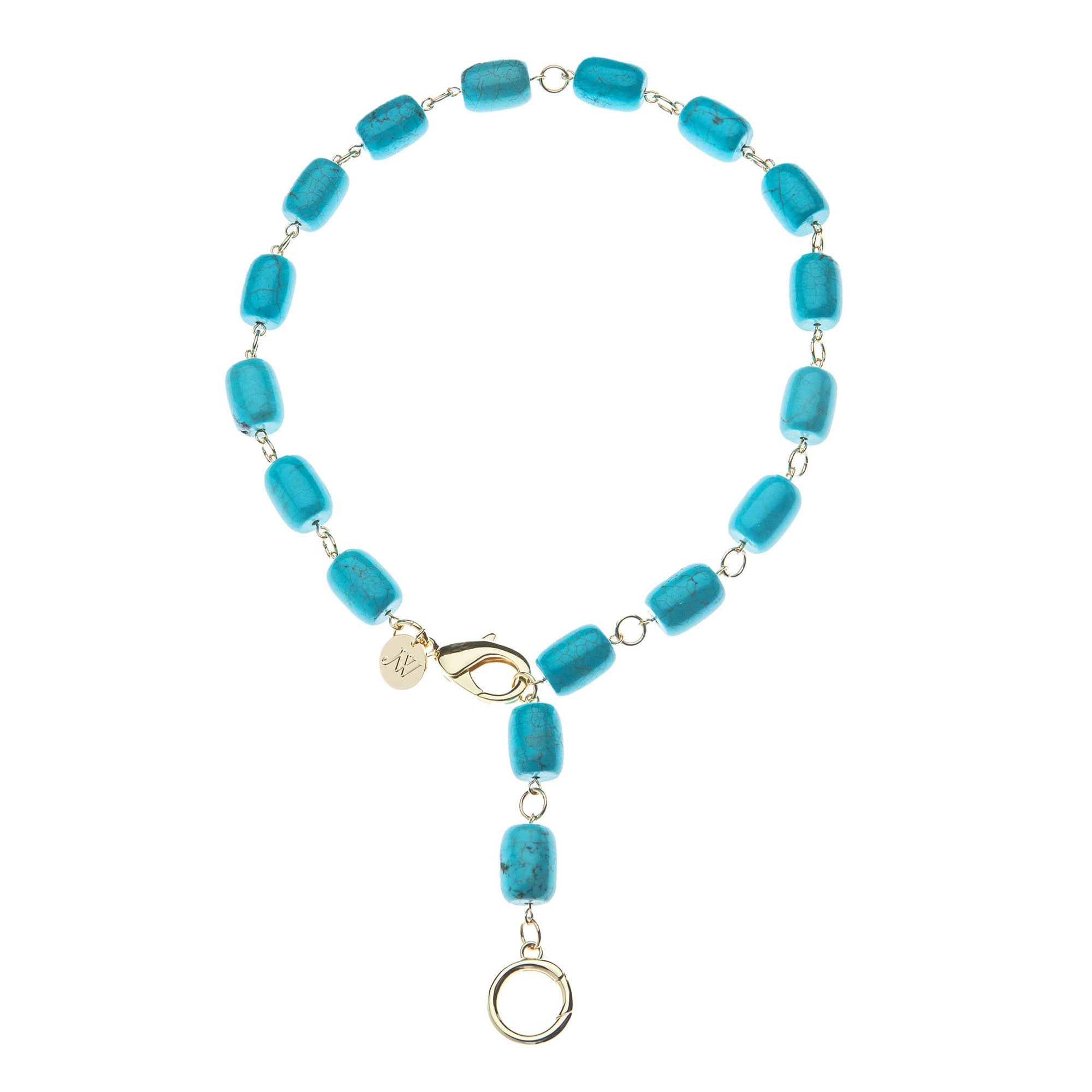 Chunky Turquoise Lariat Necklace Necklaces Jane Win 