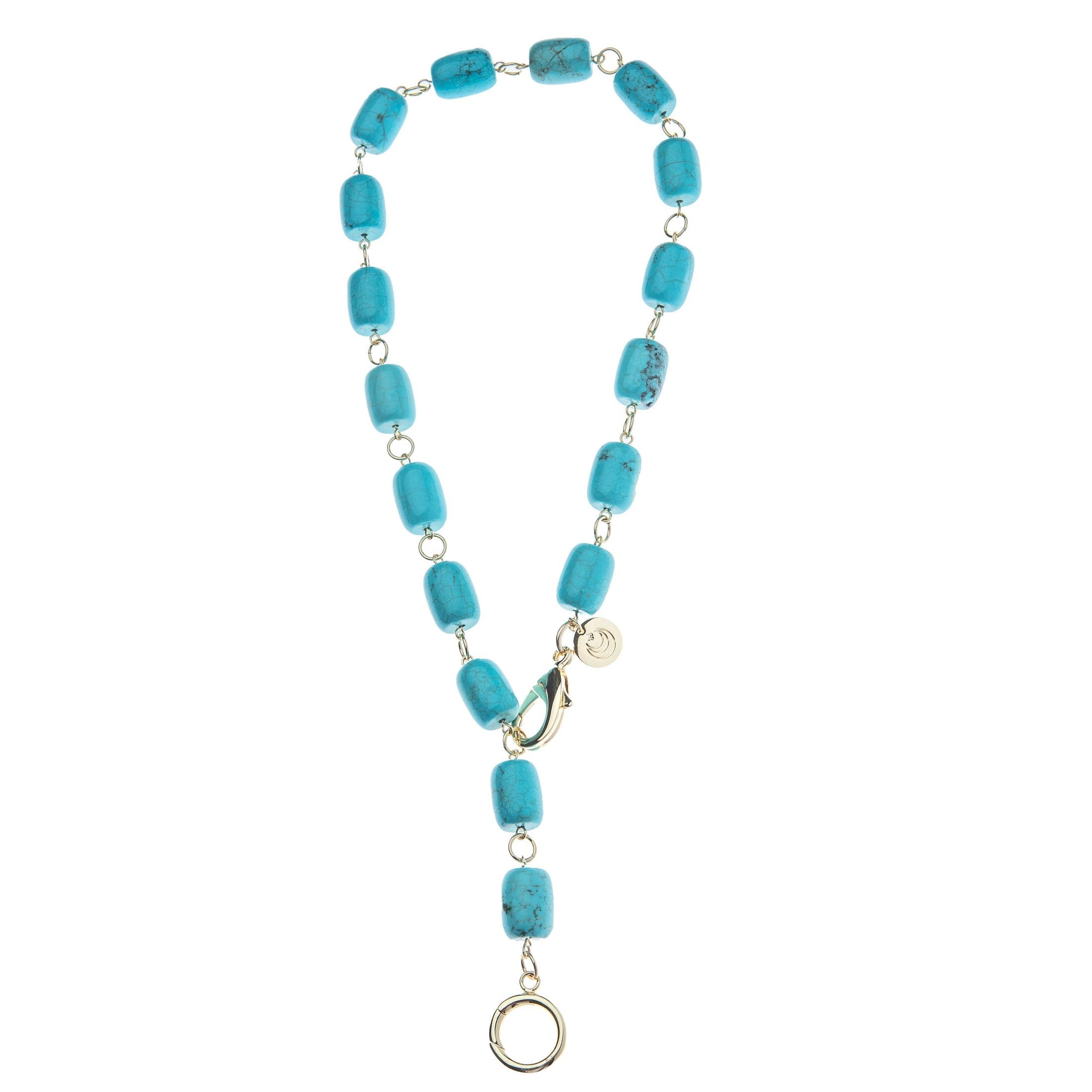 Chunky Turquoise Lariat Necklace Necklaces Jane Win 